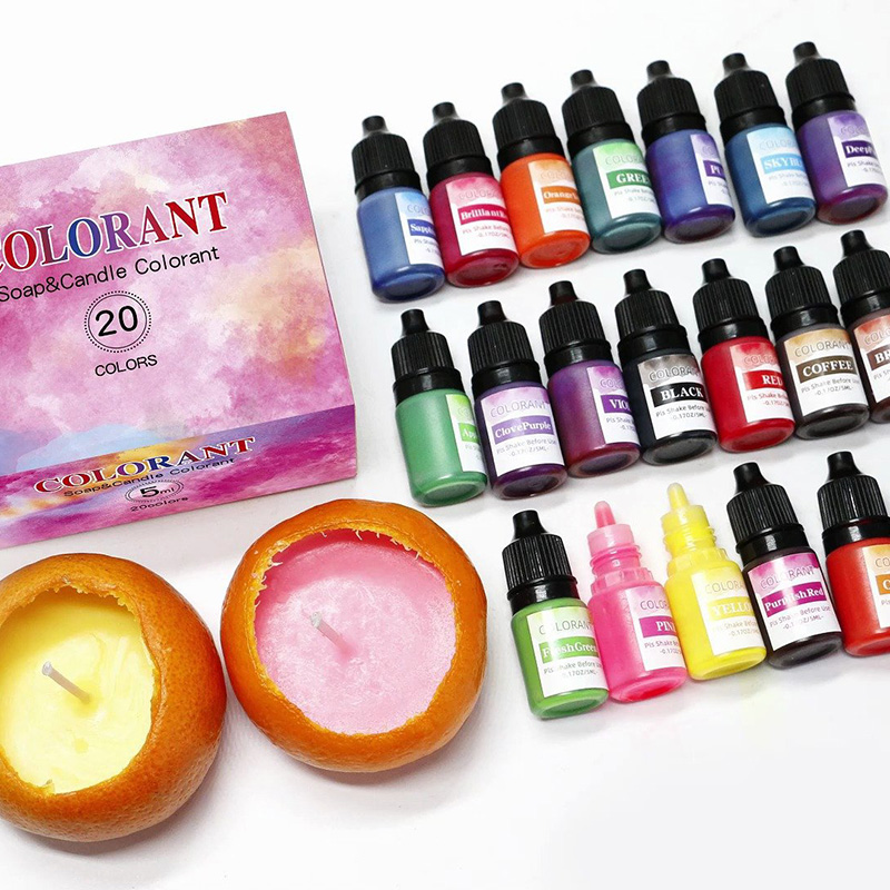 Candle Making Video - 20 colors Candle Wax Pigment Liquid