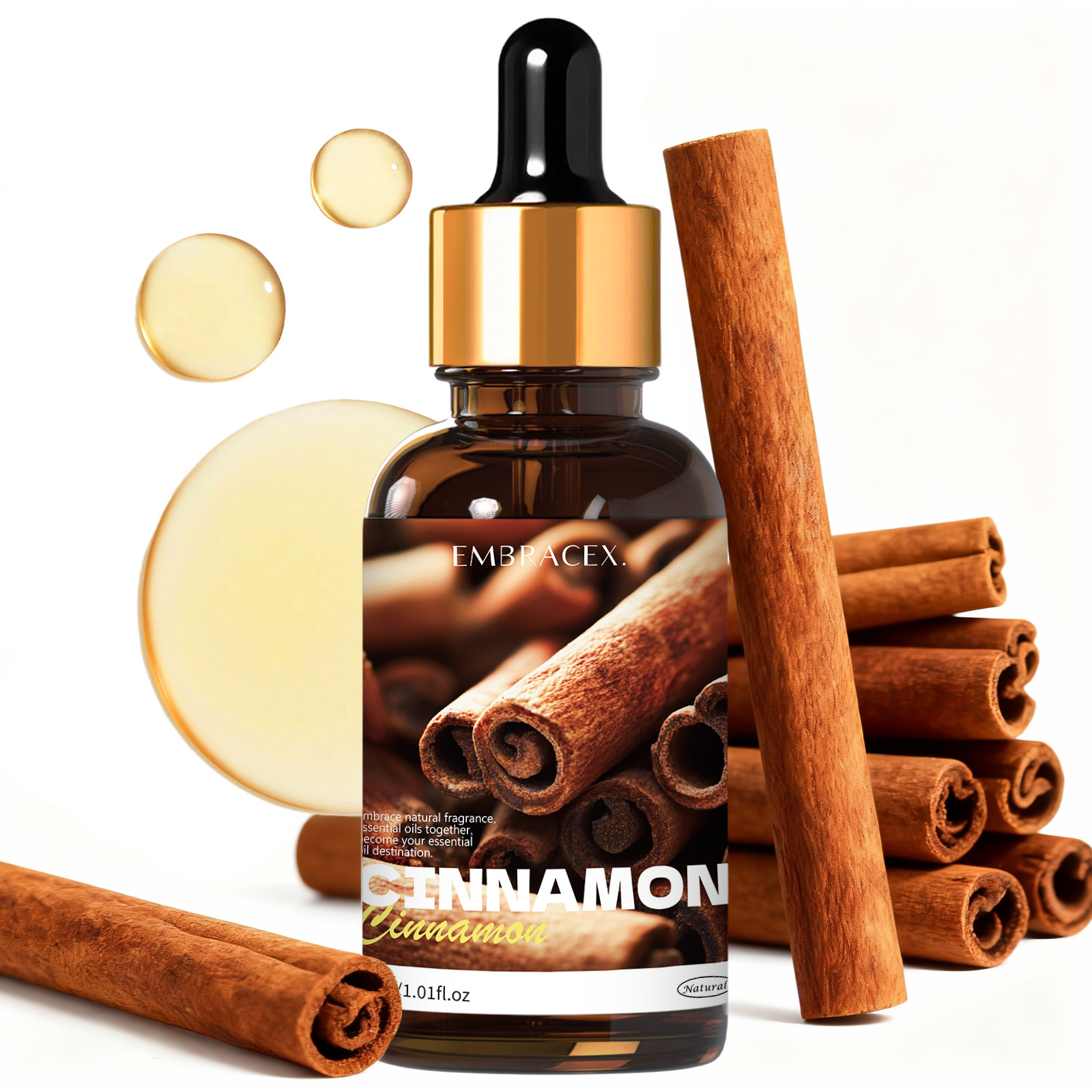 Candle Making Fragrance Oils - 30ml Cinnamon Pure Plant Essential Oil