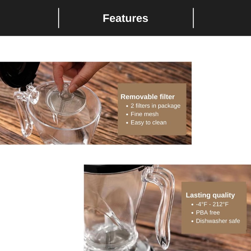 Custom Logo 600ml Pour in Plas - Pour Pot Aluminum recension och pris