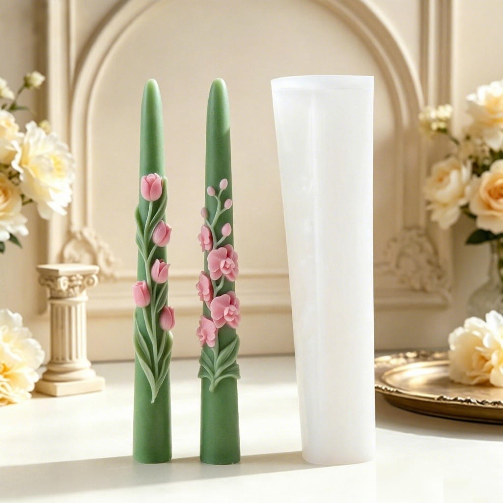 Long Pole Flower Taper Candle  - Candle Making Video recension och pris