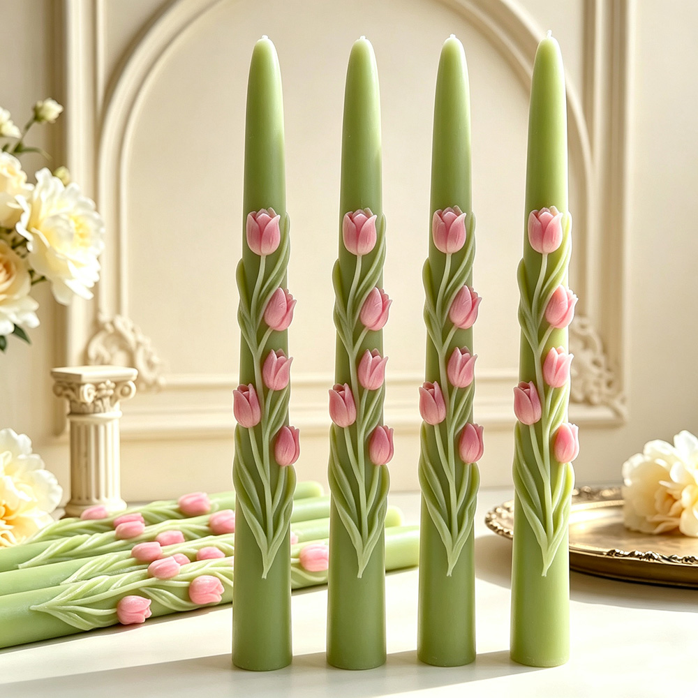 Long Pole Flower Taper Candle  - Candle Making Video recension och pris