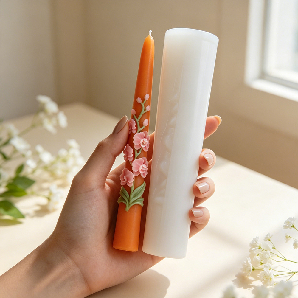 Long Pole Flower Taper Candle  - Candle Making Video recension och pris
