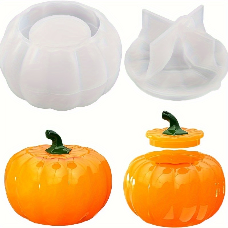 2pcs Pumpkin Jar Silicone Mold - Candle Making Design recension och pris
