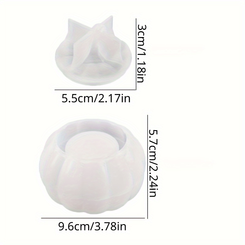 2pcs Pumpkin Jar Silicone Mold - Candle Making Design recension och pris