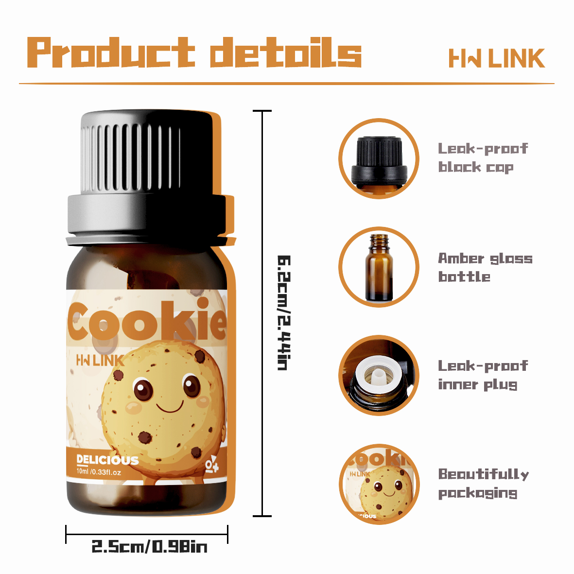 10ml Cookie Fragrance Oils For - Candle Making Fragrance Oils recension och pris