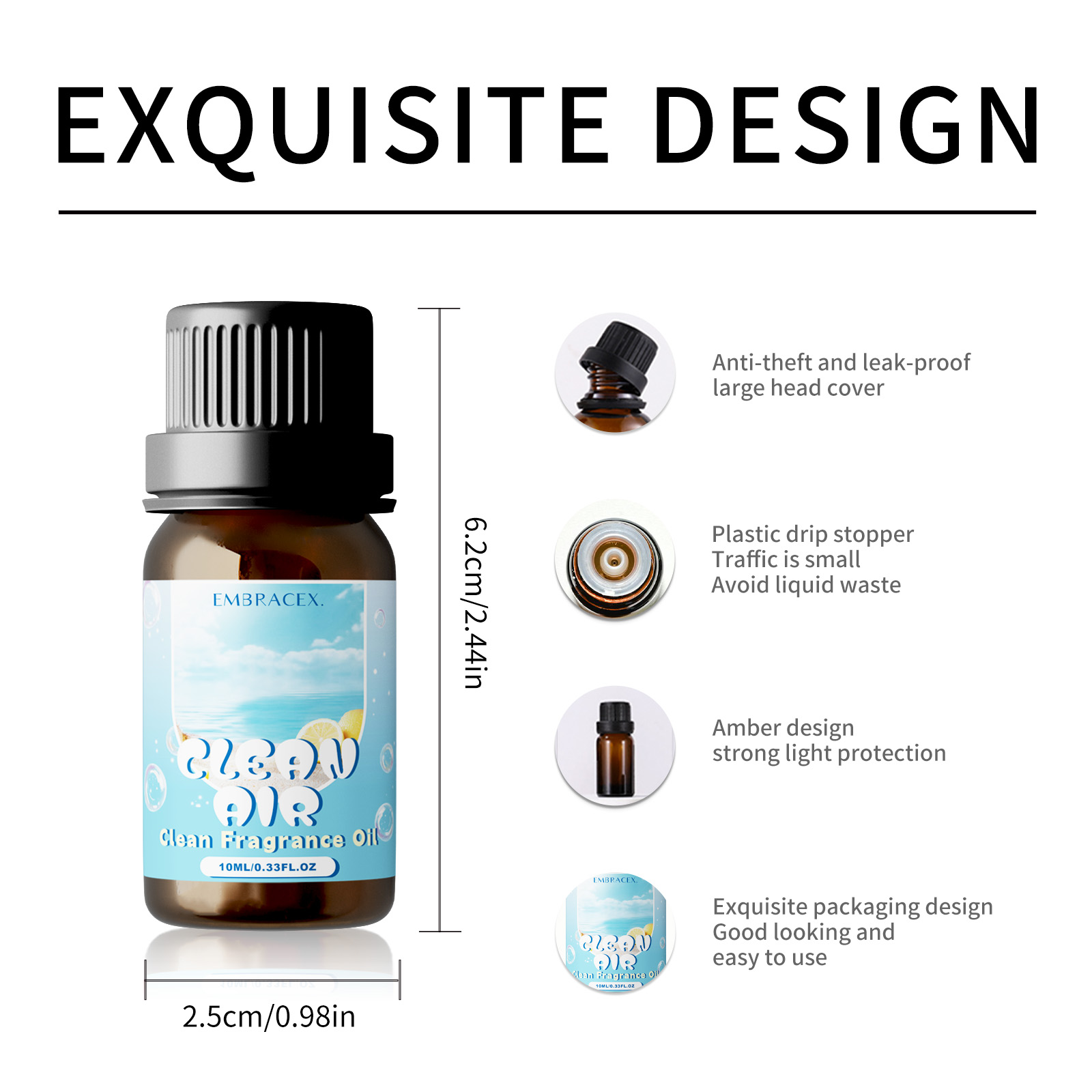 10ml Clean Air Fragrance Oils  - Candle Making Fragrance Oils recension och pris
