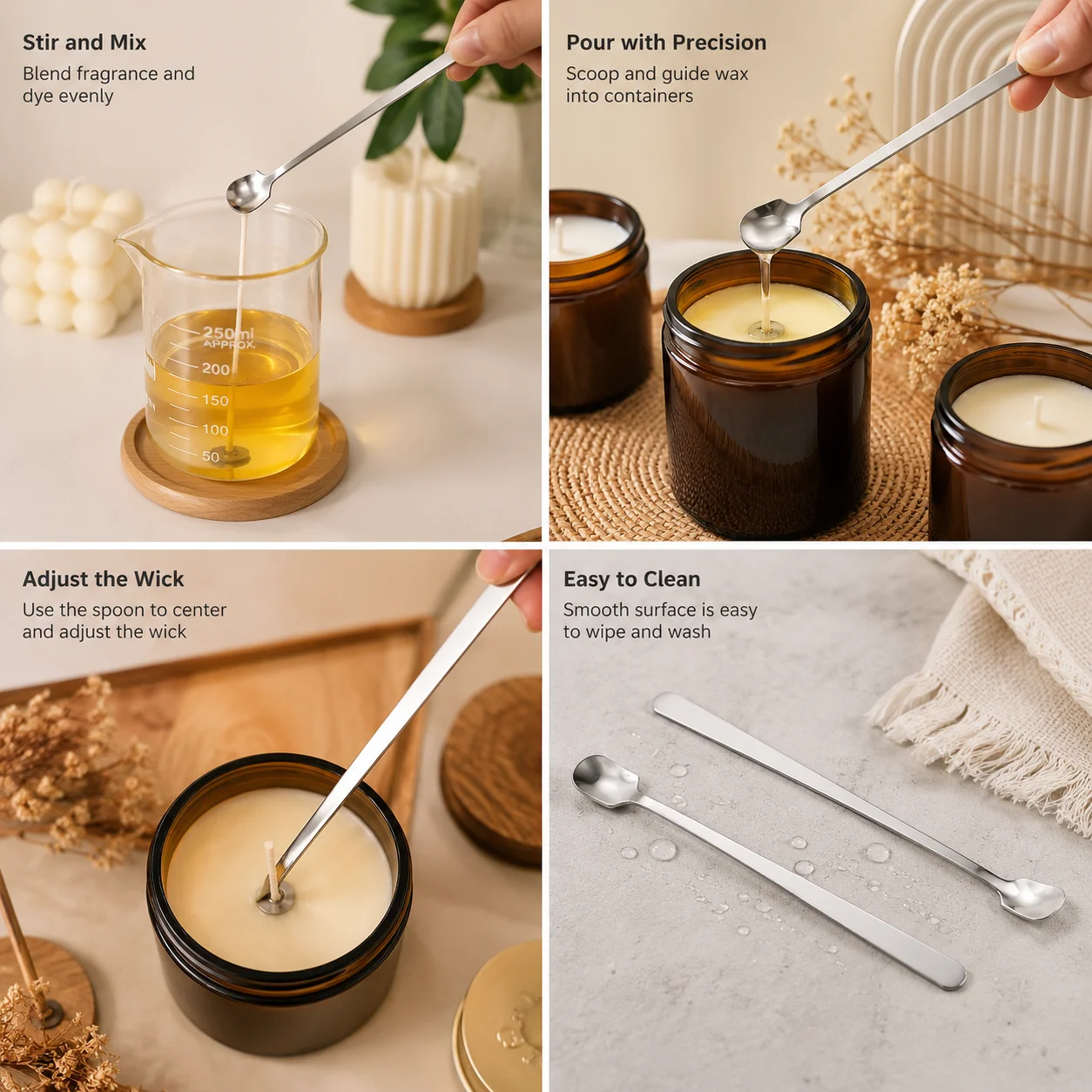 1/2PCS Stainless Steel Candle  - Candle Making Video recension och pris