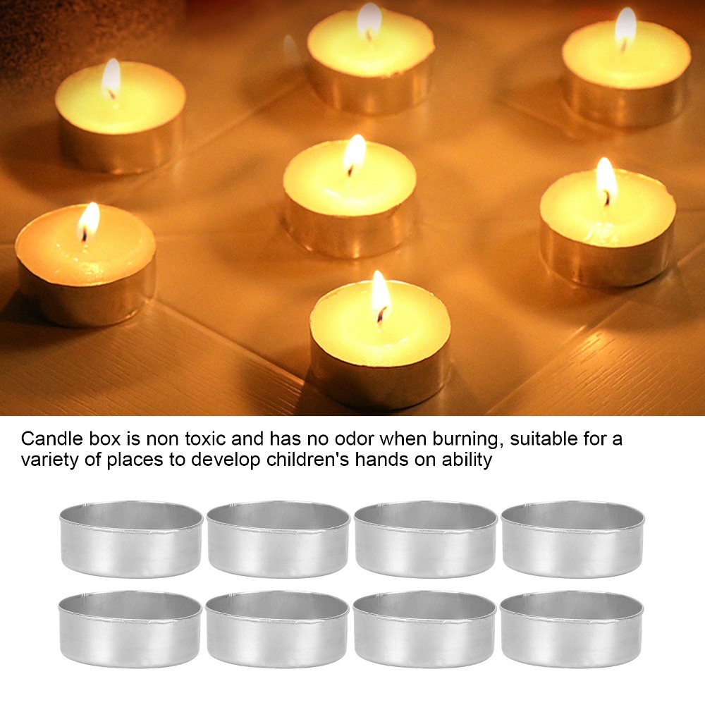 50 Pcs Aluminum Tea Light Cups - Candle X recension och pris