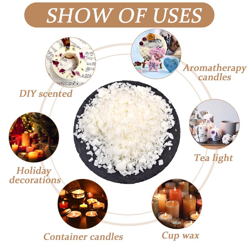 50-1000g Natural Pure Soy Wax  - Candle Making Video recension och pris