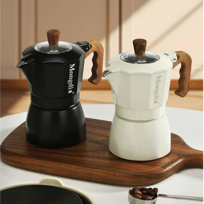 Mongdio Double Valve Moka Pot  - Pour Pot Aluminum recension och pris