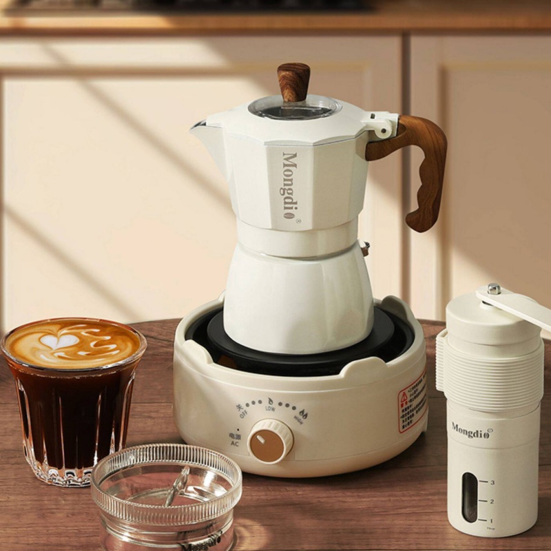 Mongdio Double Valve Moka Pot  - Pour Pot Aluminum recension och pris