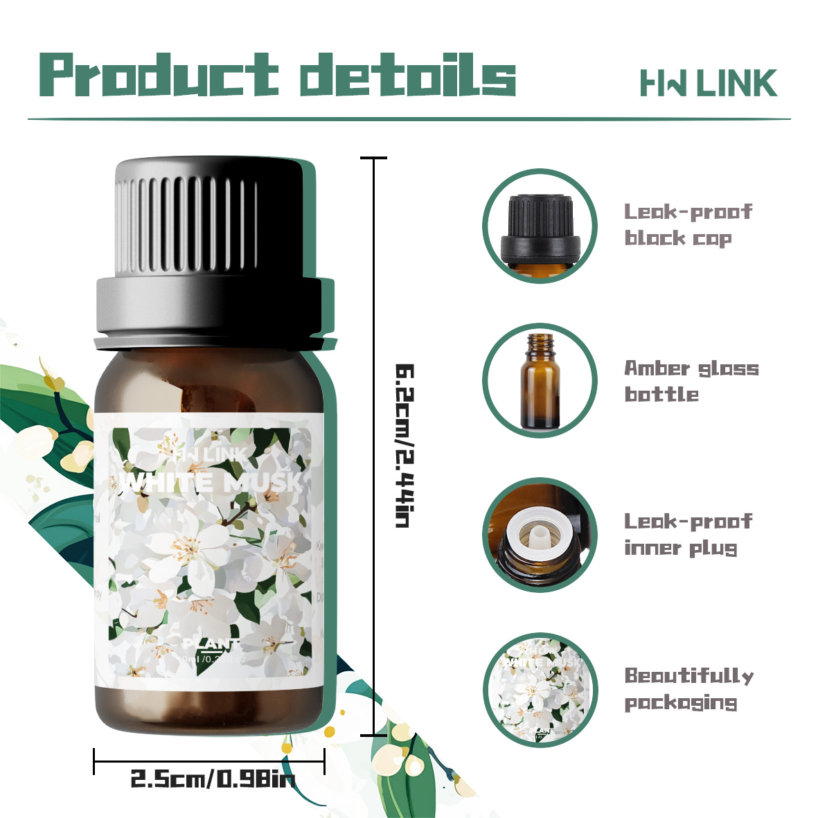 10ml White Musk Fragrance Oils - Candle Making Fragrance Oils recension och pris
