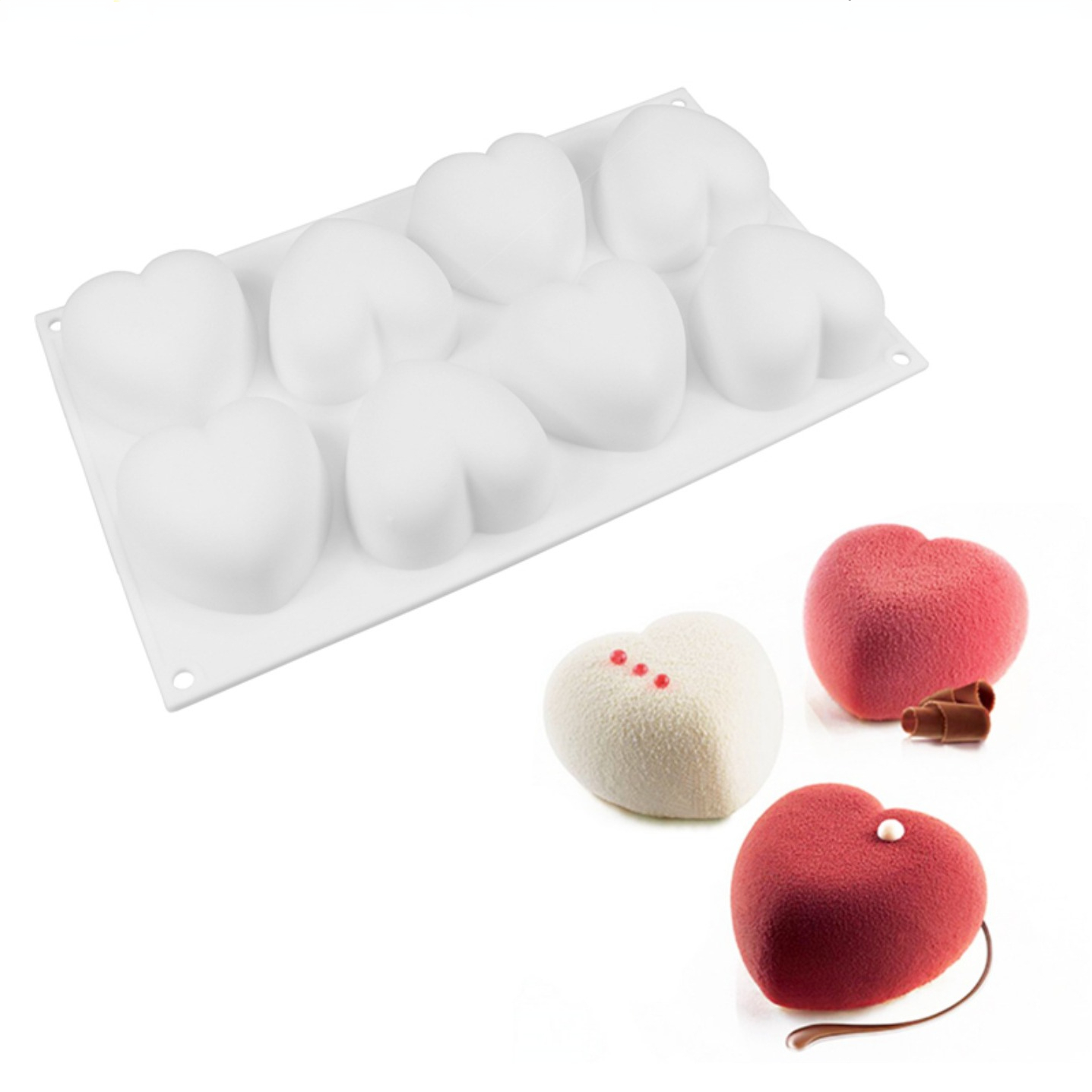 Love Heart Silicone Soap Mold  - Candle Making Easy recension och pris