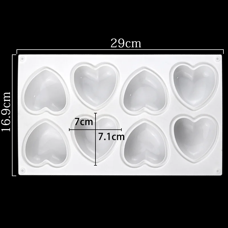 Love Heart Silicone Soap Mold  - Candle Making Easy recension och pris