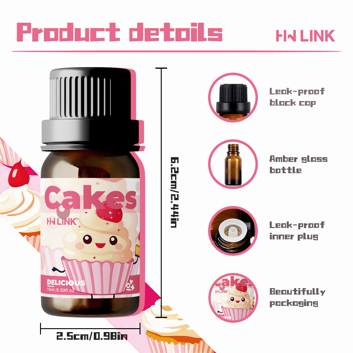 10ml Cakes Fragrance Oils Cand - Candle Making Fragrance Oils recension och pris