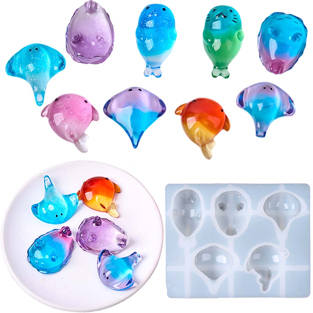 3D Healing Kawaii Manta Ray Wh - Candle Making Design recension och pris