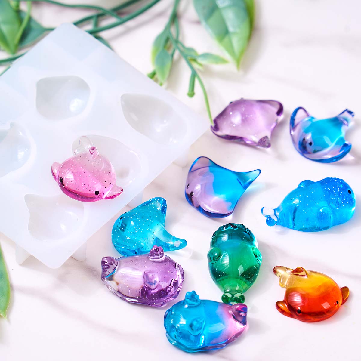3D Healing Kawaii Manta Ray Wh - Candle Making Design recension och pris