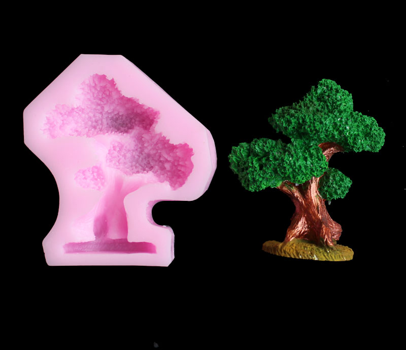 Pine tree silica gel mold DIY  - Candle Making Design recension och pris