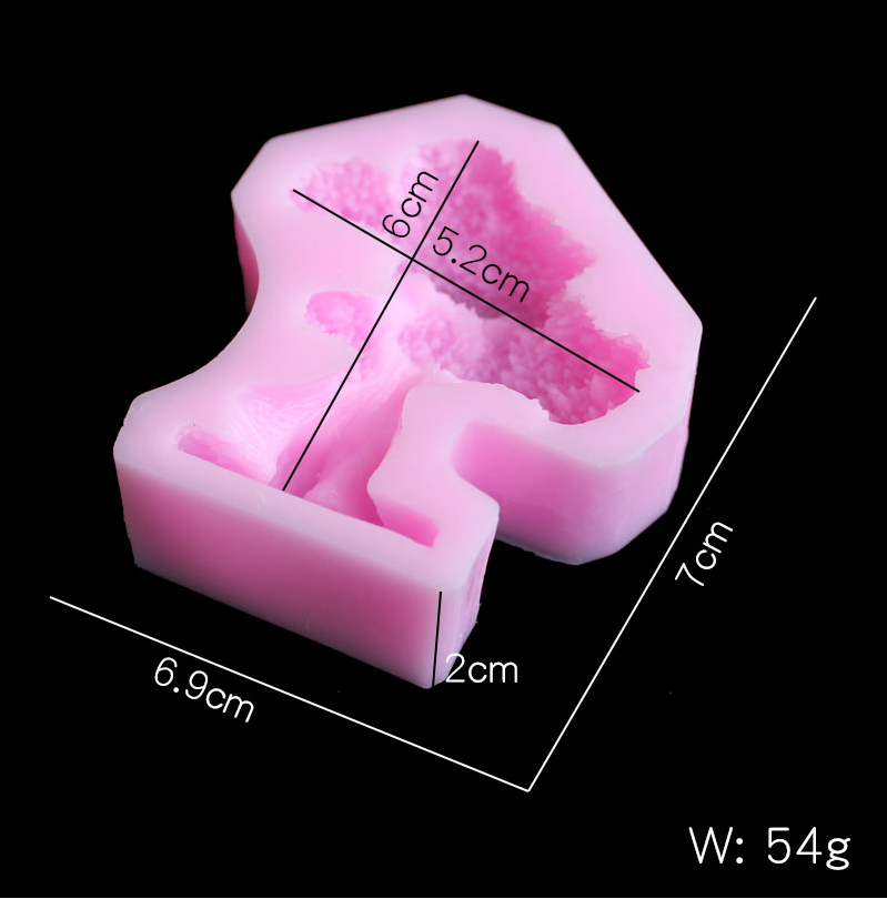 Pine tree silica gel mold DIY  - Candle Making Design recension och pris