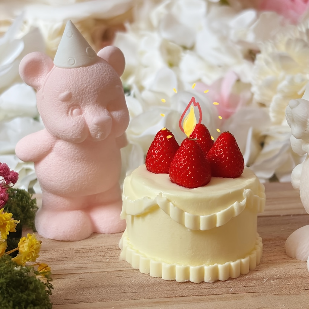 DNEJIU Cute Bear Silicone Mold - Candle Making Design recension och pris