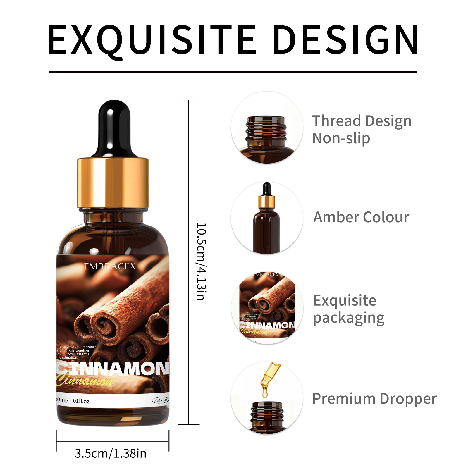 30ml Cinnamon Pure Plant Essen - Candle Making Fragrance Oils recension och pris