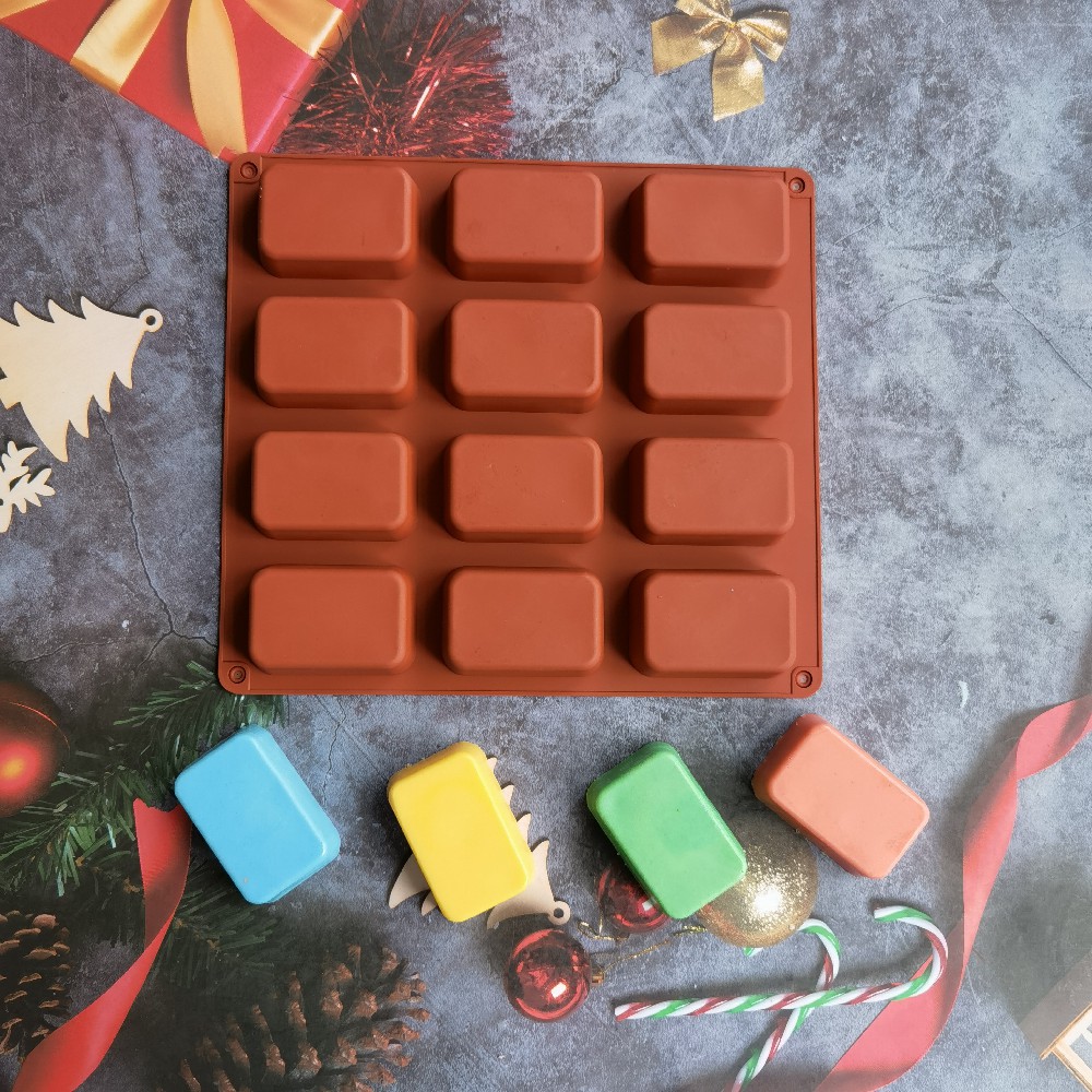 12 Cavity Square Silicone Soap - Candle Making Video recension och pris