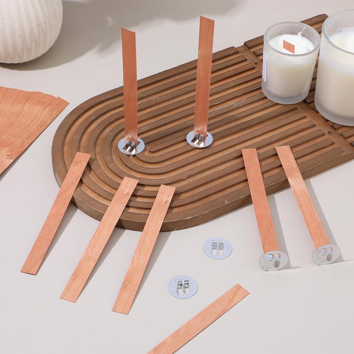 60Pcs Wood Wicks for Candles M - Candle Making Video recension och pris