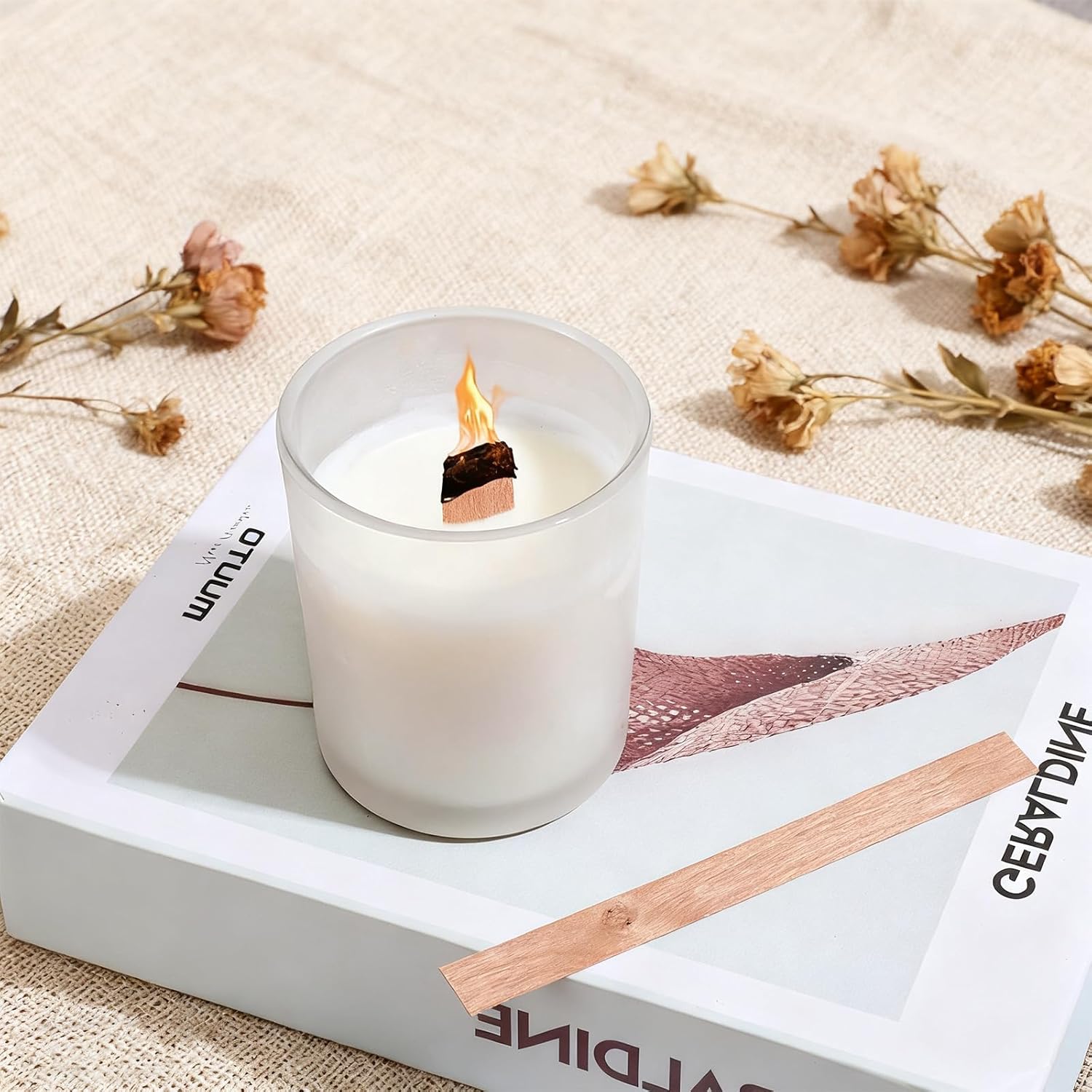 60Pcs Wood Wicks for Candles M - Candle Making Video recension och pris