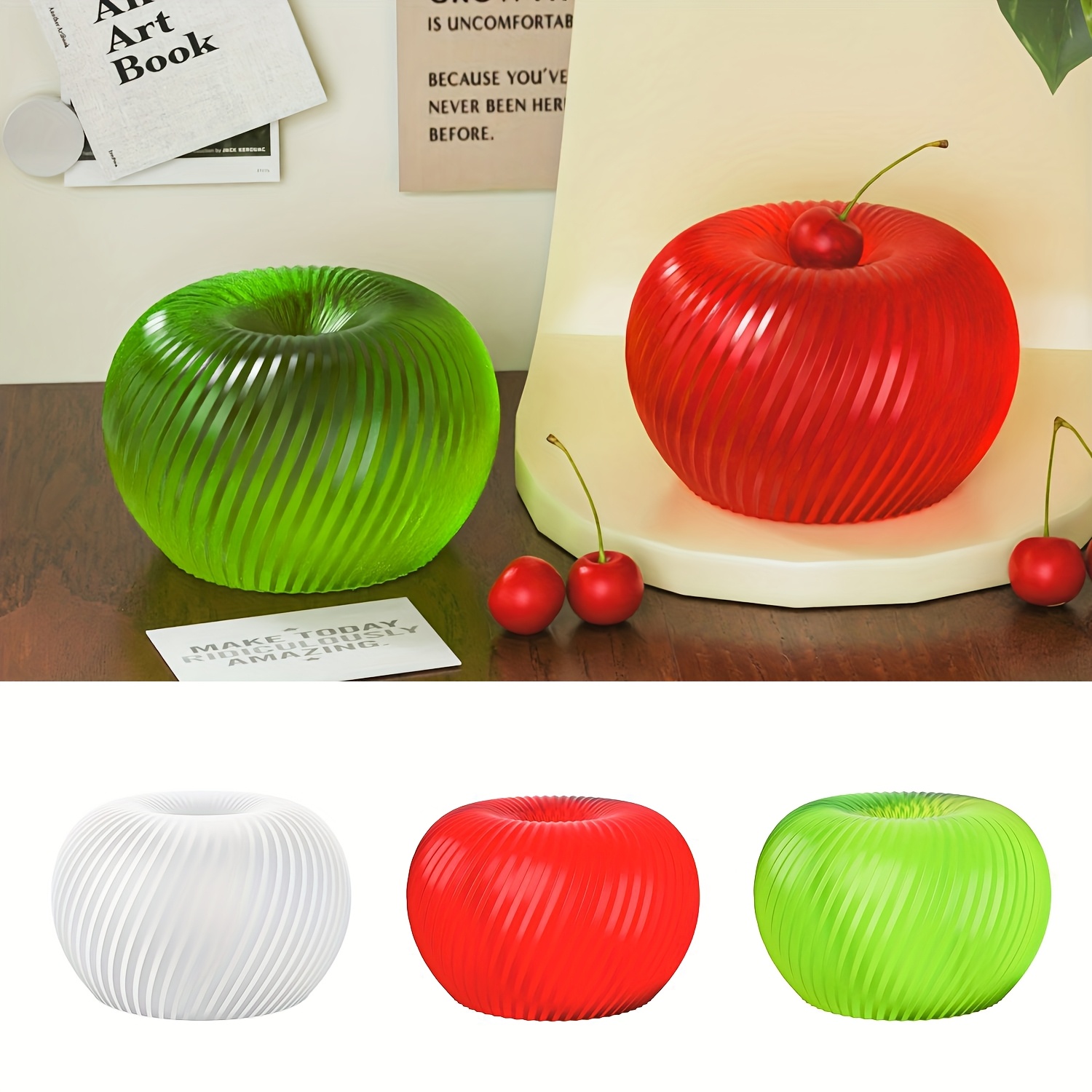 A trendy red apple silicone mo - Candle Making Easy recension och pris