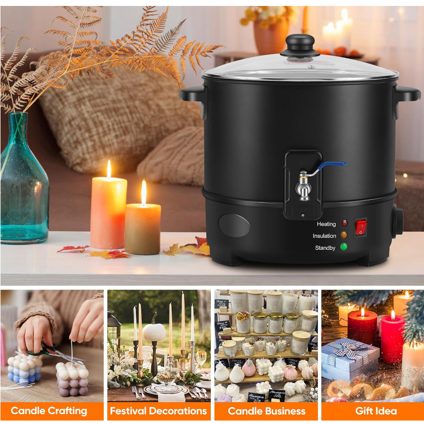 6L Small  Wax Melter Paraffin  - Candle Making Machine recension och pris