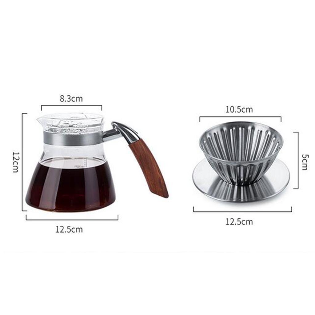 Handmade High Borosilicate Gla - Pour Pot Aluminum recension och pris