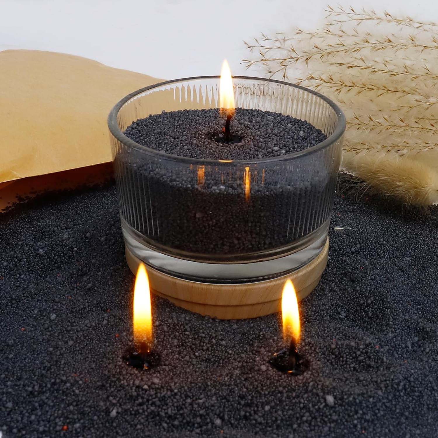 Black Candle Sand with Wick, 2 - Candle Making Video recension och pris