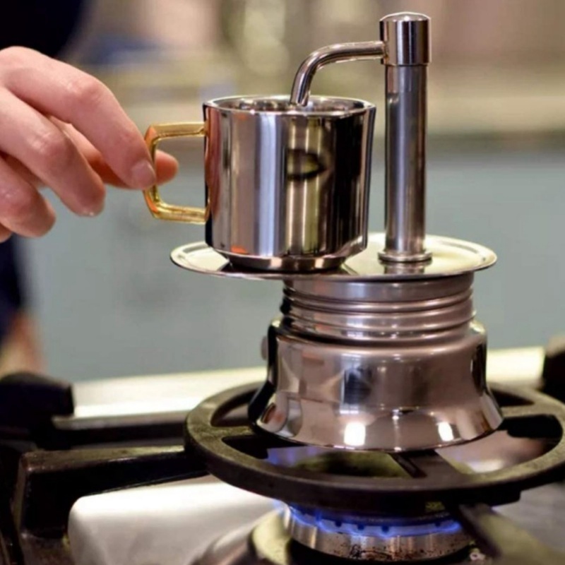 Single Spout Mocha Pot Stainle - Pour Pot Aluminum recension och pris