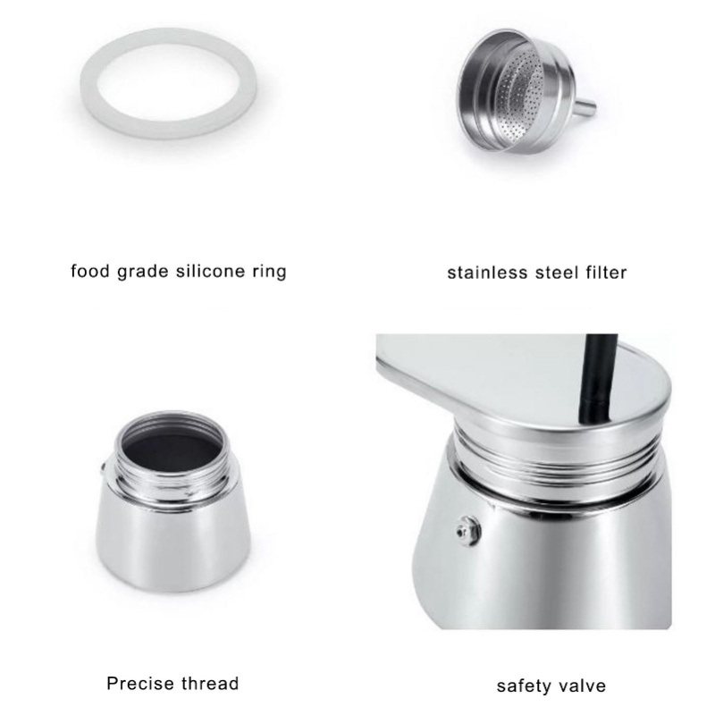 Single Spout Mocha Pot Stainle - Pour Pot Aluminum recension och pris