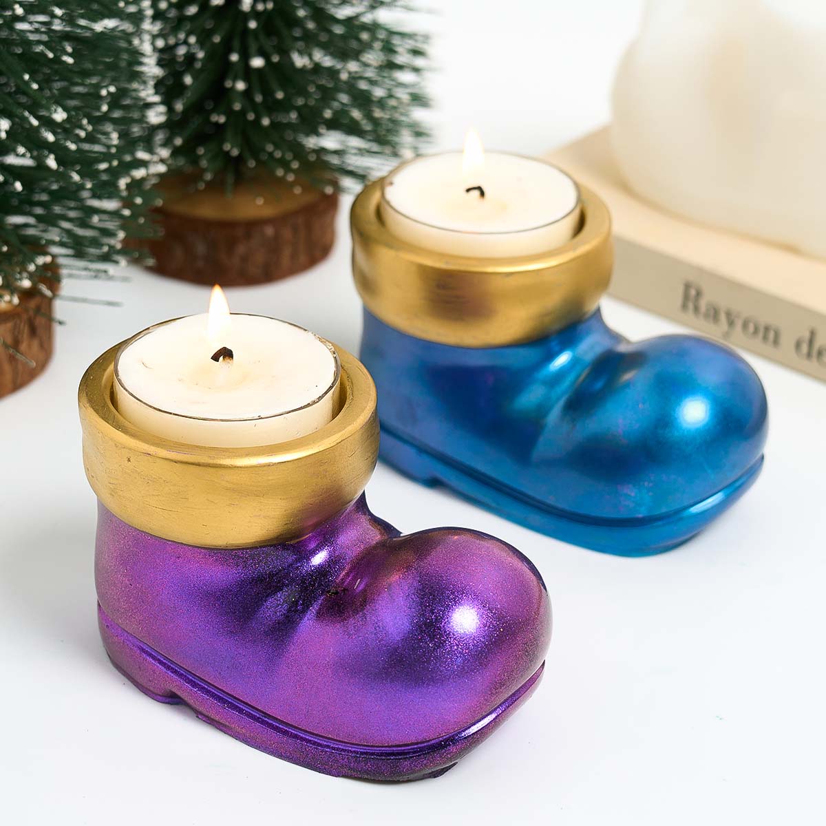 Christmas Boots Shoes Candle H - Candle Making Design recension och pris
