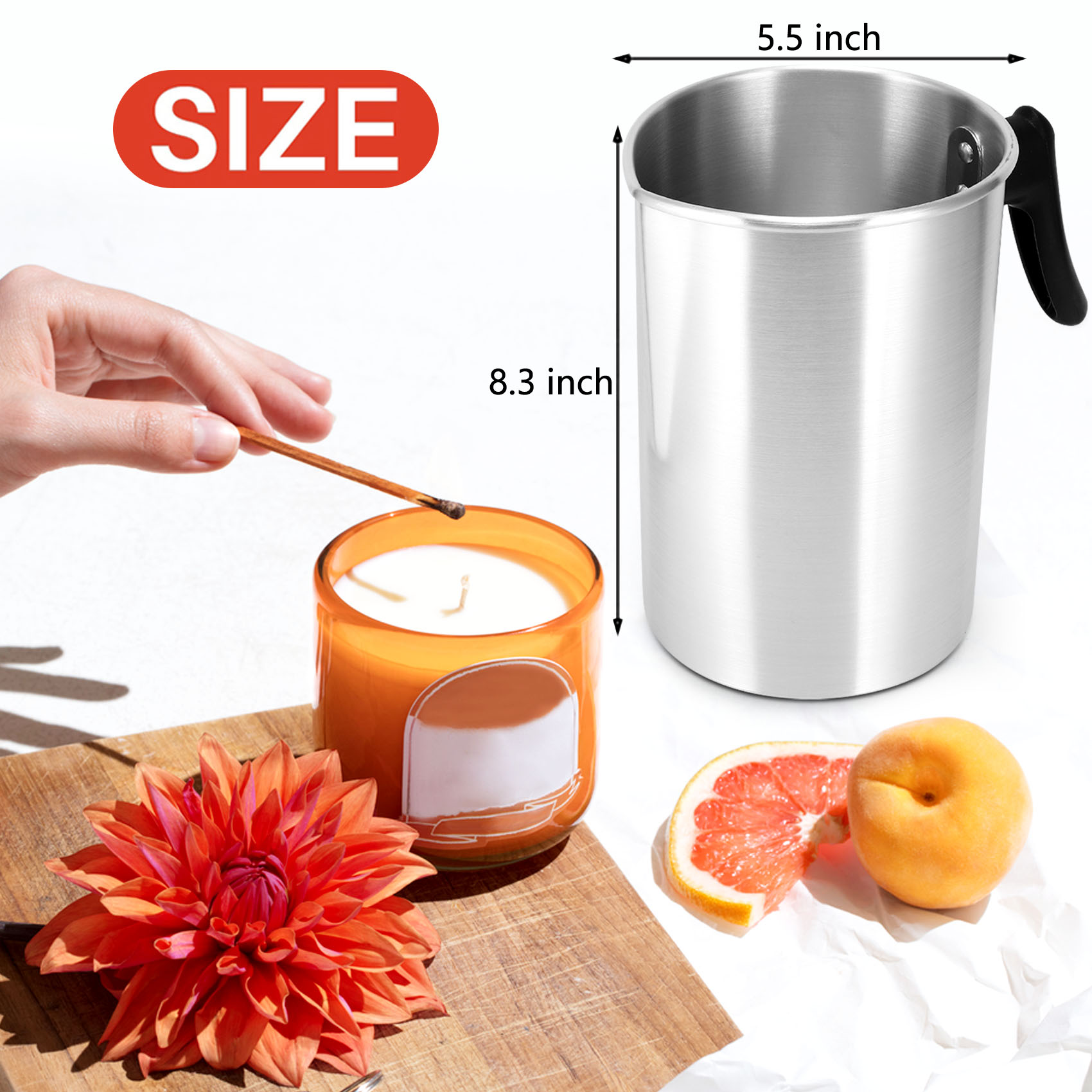 THIVN-4 Pounds Candle Making P - Pour Pot Aluminum recension och pris